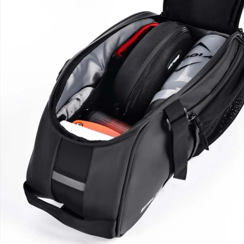 3in1 Fahrradtasche für den Kofferraum 8L | Wasserdichte Tasche mit Reflektoren | Geräumige Hinterradtasche für den Kofferraum | FGTB-02