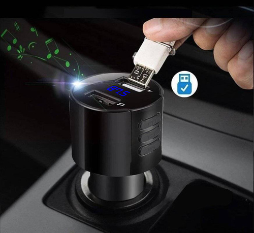 Bluetooth | FM-Auto-Transmitter mit LED-Display | USB-Ladegerät | Freisprecheinrichtung | X20