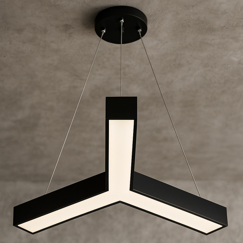 30W Y-förmige LED Pendelleuchte | Moderne 4000K Deckenleuchte mit Höhenverstellung LPL-001