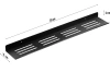 Metall-Badezimmerregal | Schwarzes Duschregal 70cm | Hängeregal | BDS-L70CM-B