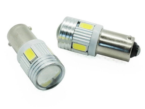 Auto-LED-Lampe BA9S 6 SMD 5630 mit Linse