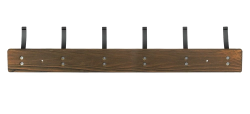 Wandgarderobe aus Holz | 12 Haken | 60 cm | HG-60CM-WOOD