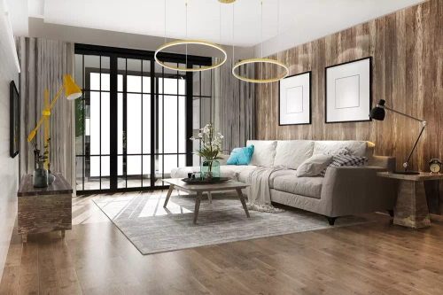 Zweiteilige moderne Pendelleuchte | LED | Gold | RLK-C02-50W-G