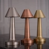 Kabellose Tischlampe | Berührungsempfindliche Nachtlichtlampe mit einstellbarer Lichtfarbe | USB-Lampe | HJA12-GOLD