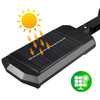 Garten Solar-LED-Lampe mit Bewegungs- und Dämmerungssensor in Größe M | IP65 | 124 LED-COB-Lampen | IR-Fernbedienung | LD-05-M
