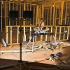 Arbeitsstativ 1,6M für Scheinwerfer | Beleuchtungsset mit 2 Halogenlampen 100W mit Stativ und Schalter | FLT-1.6M