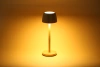 Bambus LED-Tischleuchte mit berührungsempfindlicher Farbeinstellung | Kabellose Nachtlampe mit eingebautem 1500 mAh Akku, USB-C | YG-VM41A
