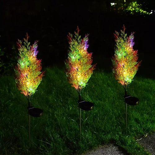 Sonnenblume Solar | Garten Solar LED Lampe Zypresse | 80 cm, 600 mAh | FLD-32-C