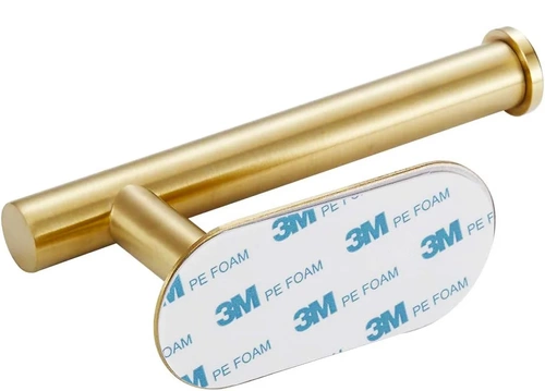 Goldener Papierclip | Selbstklebender Toilettenpapierhalter | JZU-304-GOLD