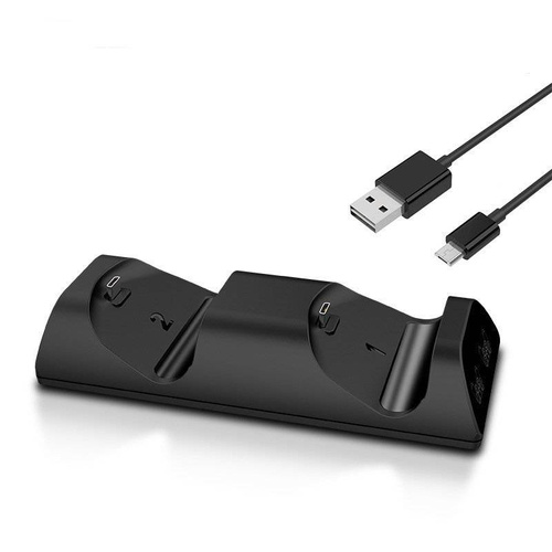 Ladegerät für PS4 / Slim / Pro Controller | LED-Display | HB-P03