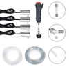 12V Auto LED Innenbeleuchtung, 6M LED 5050 RGB Ambientebeleuchtung Atmosphäre Neon Lichtleiste Light, wasserdichte LED Licht Strip Streifen mit APP | 4 in 1