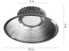LED-Industrieleuchte | 100 W | Hallenstrahler | BK-HB100W-S