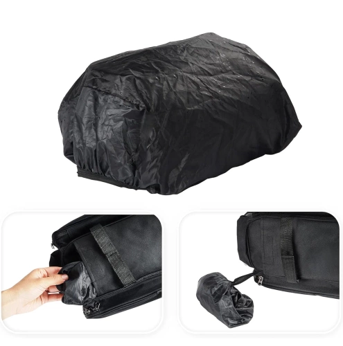 Wasserdichte Fahrradtasche für den Kofferraum 27L | Fahrradtasche mit Regenhülle und Reflektoren | Robuste 3-in-1 Fahrradtasche | ZTB-670