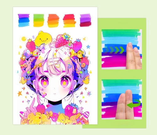 Bunte Filzstifte | Doppelseitige Marker | Marker-Set in Tasche | SMP-60PCS