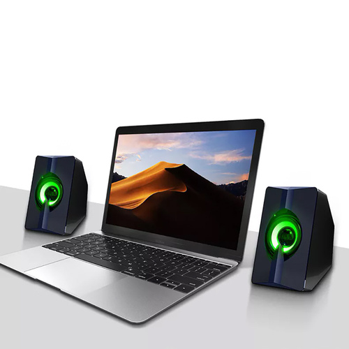 Computerlautsprecher 2.0 mit LED-Beleuchtung | 6W RMS 20Hz-20kHz 4ohm | S5