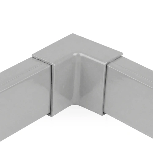 Innenwinkel-Verbinder für Kabelkanalabdeckung | 40 × 20 mm | grau | CDT-04-Grey