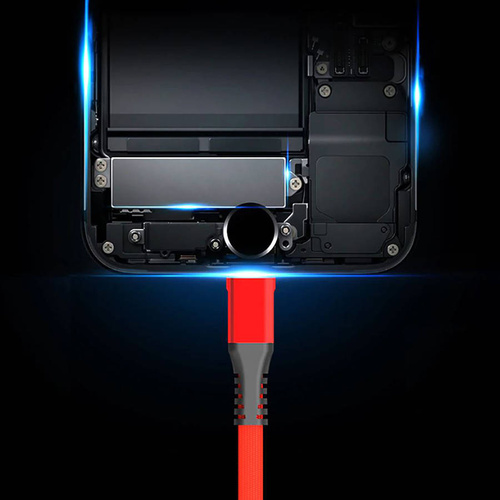 USB-Kabel | USB auf USB-C, Quick Charge 3.0, 30 cm, Datenübertragung, Android Auto | UC-020-TPC