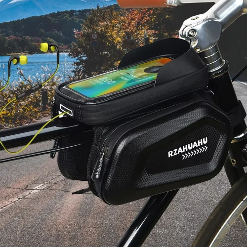 Fahrradrahmentasche | Touchscreen Handyhülle | wasserdichte Fahrrad-EVA-Tasche | Fahrrad Organizer 464-OPP