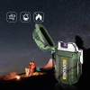 Plasma Feuerzeug | Wasserdichtes Survival Feuerzeug | USB wiederaufladbares Feuerzeug | JL-F12-Grün
