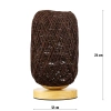 Rattan-Nachttischlampe | Stilvolle Tischlampe | ZBD-C2314-BR