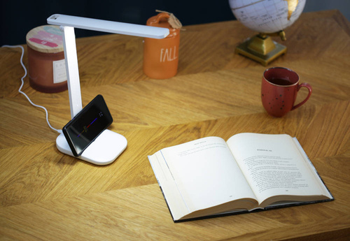 LED-Schreibtischleuchte | 7 W | 3 Lichtfarben | Handyhalterung | MT-611