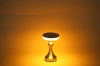 Tischlampe mit eingebautem Akku | Nachtlicht mit drei Leuchtfarben | Stimmungsvolle Lampe für Hotel, Restaurant | HJA14-A-SILVER