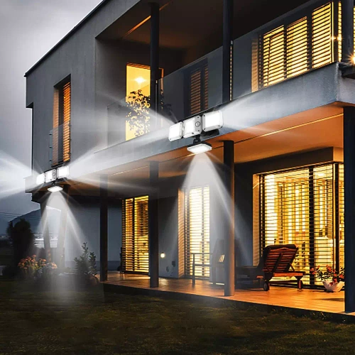 LED-Gartenleuchte | 296 LEDs | schwarz | LD-296LED-BLACK