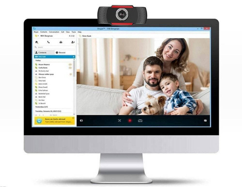 Webkamera FULL HD | Autofokus | Sensor F37 Multi-Linse 1080p | Q10-Schwarz