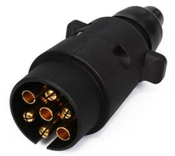 Stecker 7-polig für Anhänger, Sattelauflieger | 7 pin | C01-7 PIN