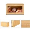 Bambus Brotkasten | Holzbehälter für Brot, Brötchen, Gebäck | Lebensmittelbehälter, Vorratsdose | FC-B023