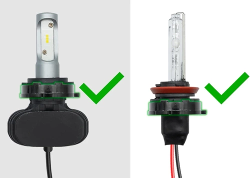 Adapter zur Befestigung von LED-Lampen oder HID-Lampen | VW Polo, Tiguan, Touran, Skoda Octavia | TK-108