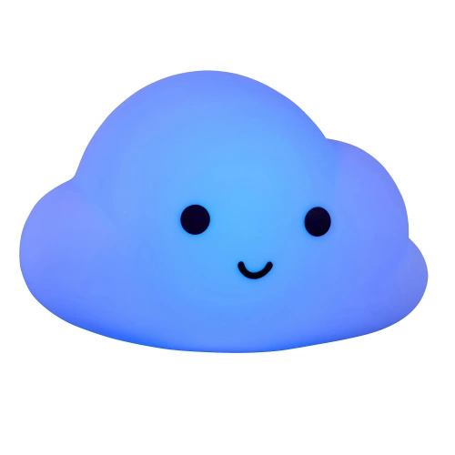 Silikon LED Nachtlicht Wolke | Tragbare Kinderlampe 9 Farben Licht | USB wiederaufladbare Lampe | JL-907