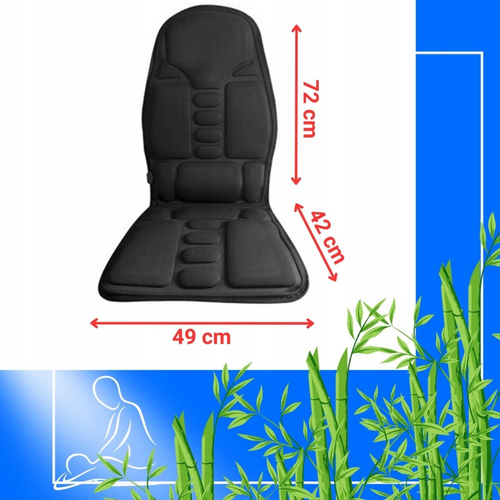 Massageauflage | universell, Heizfunktion, für Auto geeignet | schwarz | DZC-011-BLACK