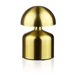 LED-Tischlampe Pilz | Kabellose Lampe für Hotel, Restaurant | Berührungsempfindliche Nachttischlampe | HJA41-GOLD