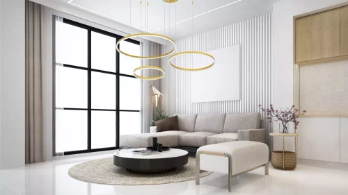 Mehrfachfunktionale moderne Pendelleuchte | LED | Gold | RLK-C03-136W-G