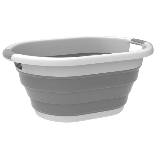 Faltbare Silikonschüssel | 40 l | grau | XJP-40L-GREY