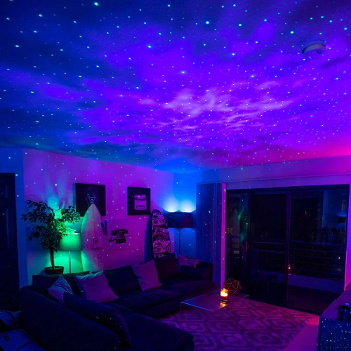 Sternenprojektor | RGB-Nachtlicht mit eingebautem Lautsprecher | XTY01-WEISS