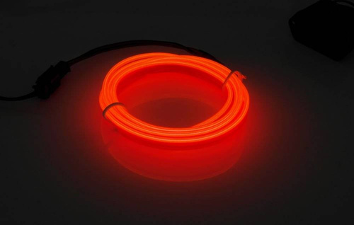 EL-Draht Set | 4 m | orange | mit 12 V Inverter