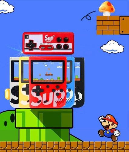 Mini tragbare Retro-Spielekonsole mit Controller | 400 Spiele 3.0 | RS400-Double