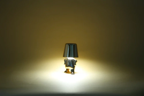 LED-Tischlampe | Moderne Nachttischlampe mit integriertem Akku und Touch-Bedienung | HJA23-F-GOLD