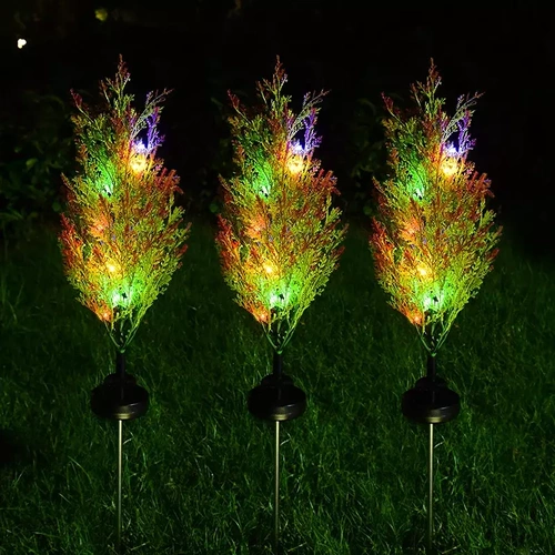 Sonnenblume Solar | Garten Solar LED Lampe Zypresse | 80 cm, 600 mAh | FLD-32-C