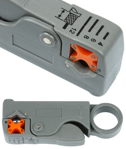 Netzwerkwerkzeug-Set | LAN-Tester, Crimpzange, Abisolierzange, LSA-Anlegewerkzeug | RJ-45, RJ-11 | AR-811