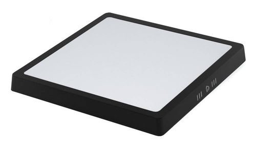 Quadrat | Schwarze LED-Deckenleuchte 24W | Nicht flimmerndes CCD-Oberflächenpanel | SY-SS124-B