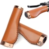 Fahrradgriffe | ergonomisch, PU-Leder | PUBT-G211A-BR