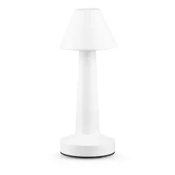 Kabellose Tischlampe | Touch-Nachtlicht mit einstellbarer Lichtfarbe | USB-Lampe | HJA12-WEIß
