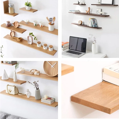 Regalträger | unsichtbarer Befestigungsarm | 4 Stück | schwarz | DF-4PCS-BLACK