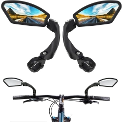 Lenkerspiegel-Set | Universal, drehbar, geeignet für Fahrrad und E-Scooter, Rückspiegel | HSJ-210