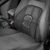Rückenstütze für Autositz | ergonomische Lendenwirbelstütze, zur Befestigung an Stuhl oder Sessel | schwarz | GLY-440-BLACK