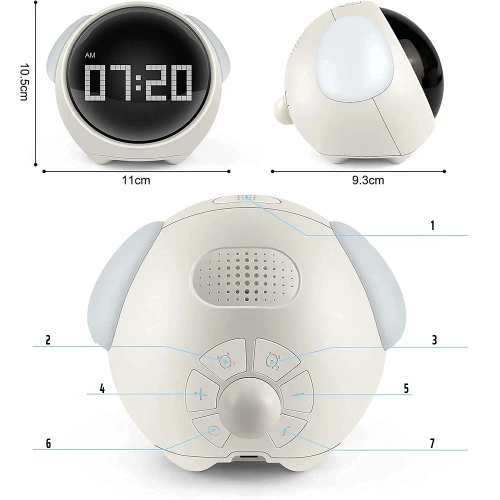 Wecker mit LED-Lampe | Interaktive Uhr | SG-8-W