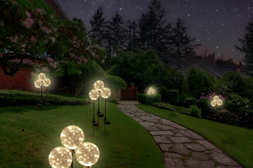 LED-Gartenleuchte Kugel | 66 cm, 600 mAh | FLD-29-W